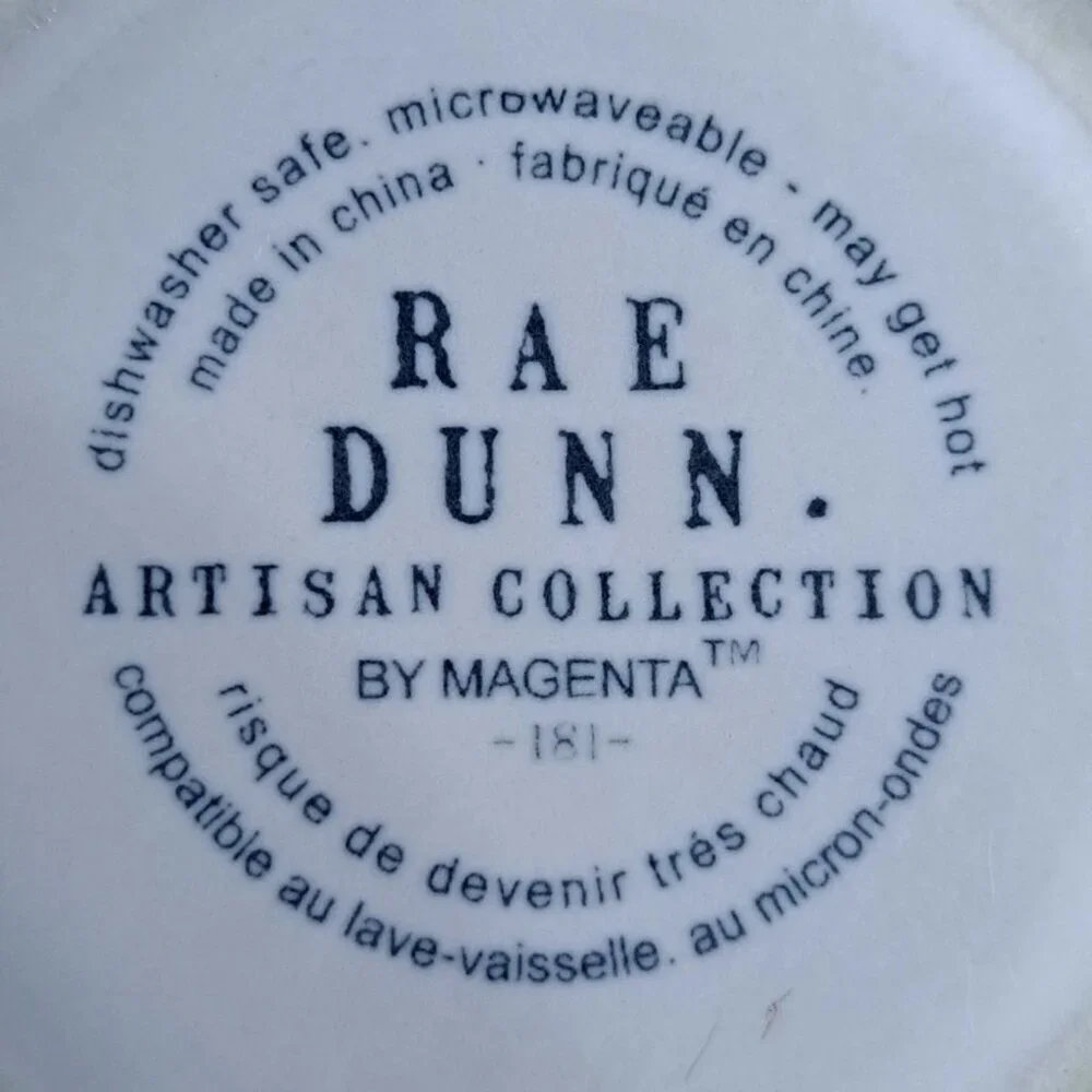 Rae Dunn Artisan Collections White Ceramic CREAM Creamer Pitcher Farmhouse